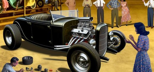 The history of hot rods.